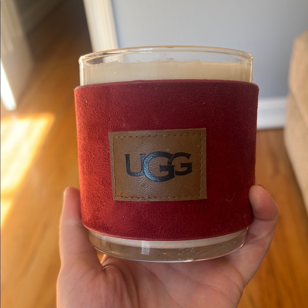 UGG Red Suede Candle Holder